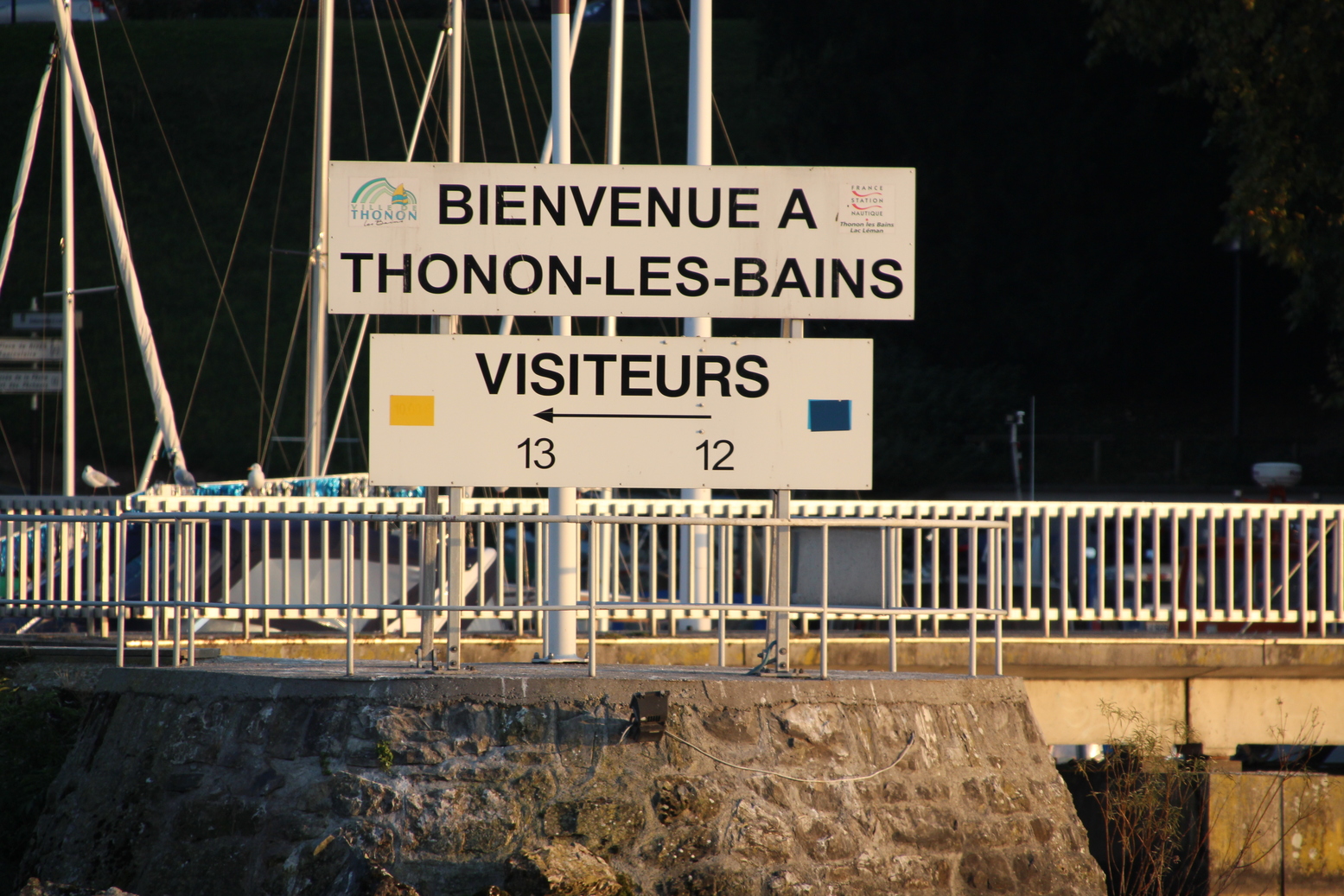 Entrance to the harbour of Thonon-les-Bains