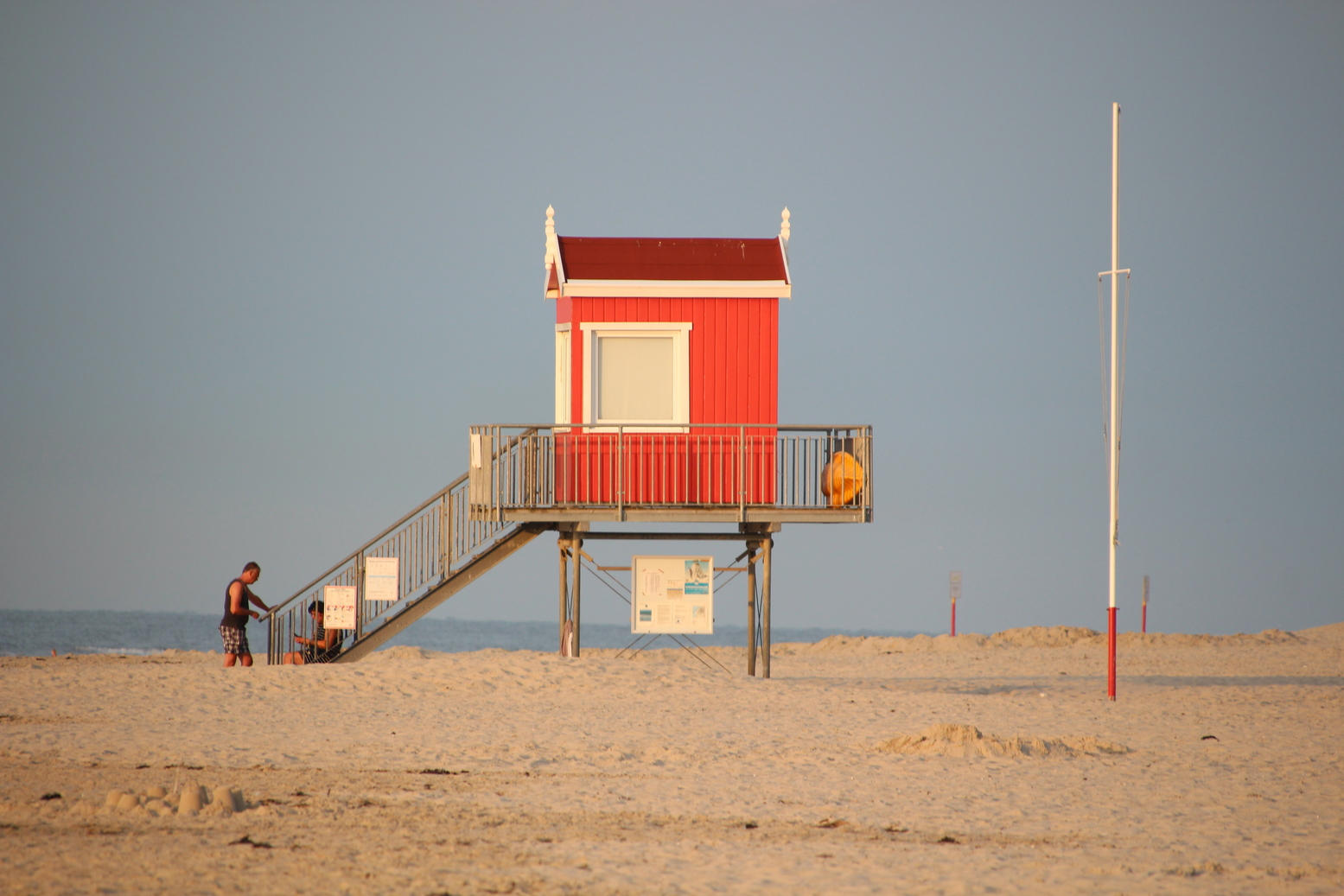 Lifeguard observation house in Langeoog, Germany