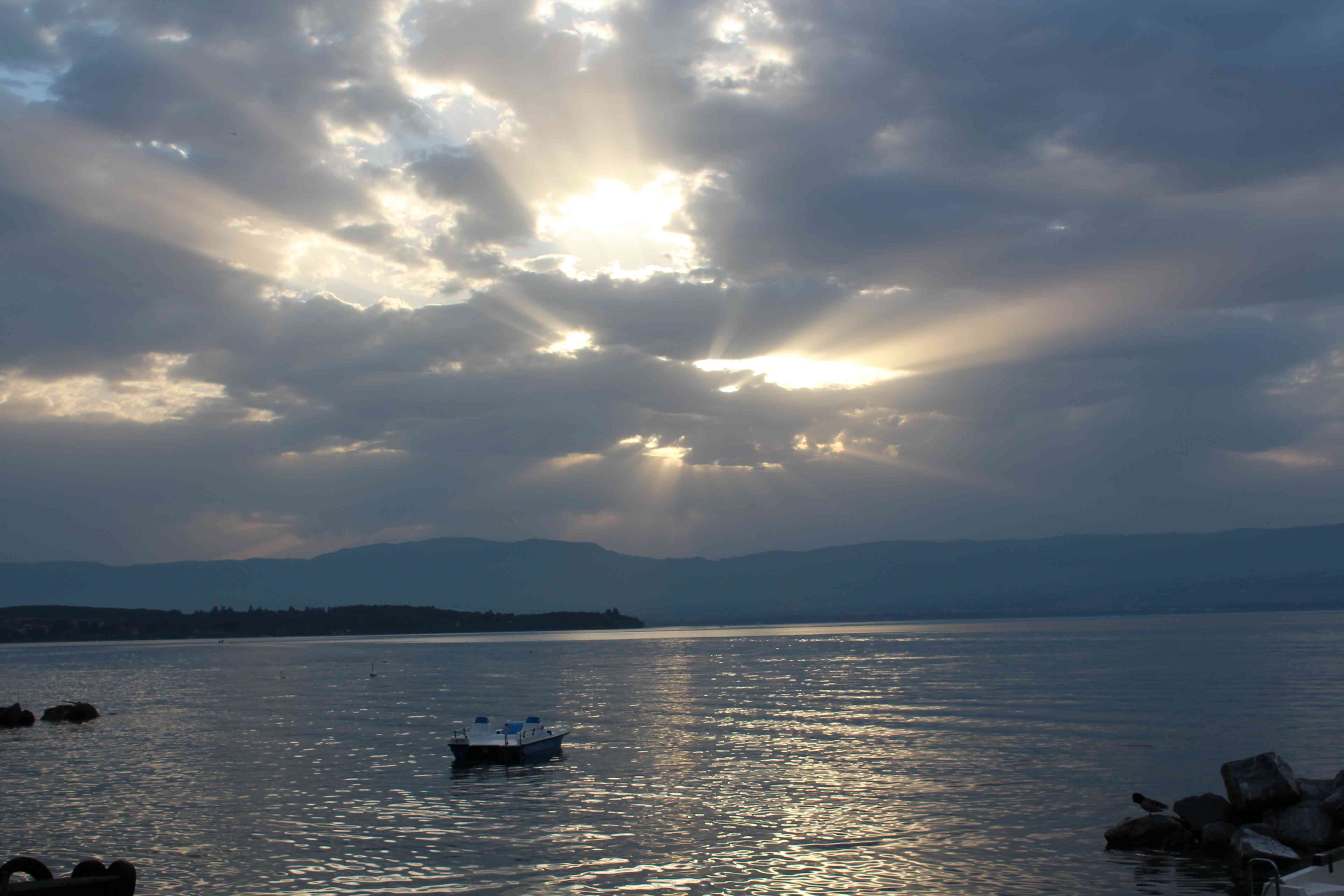 Sunset over Lake of Geneva